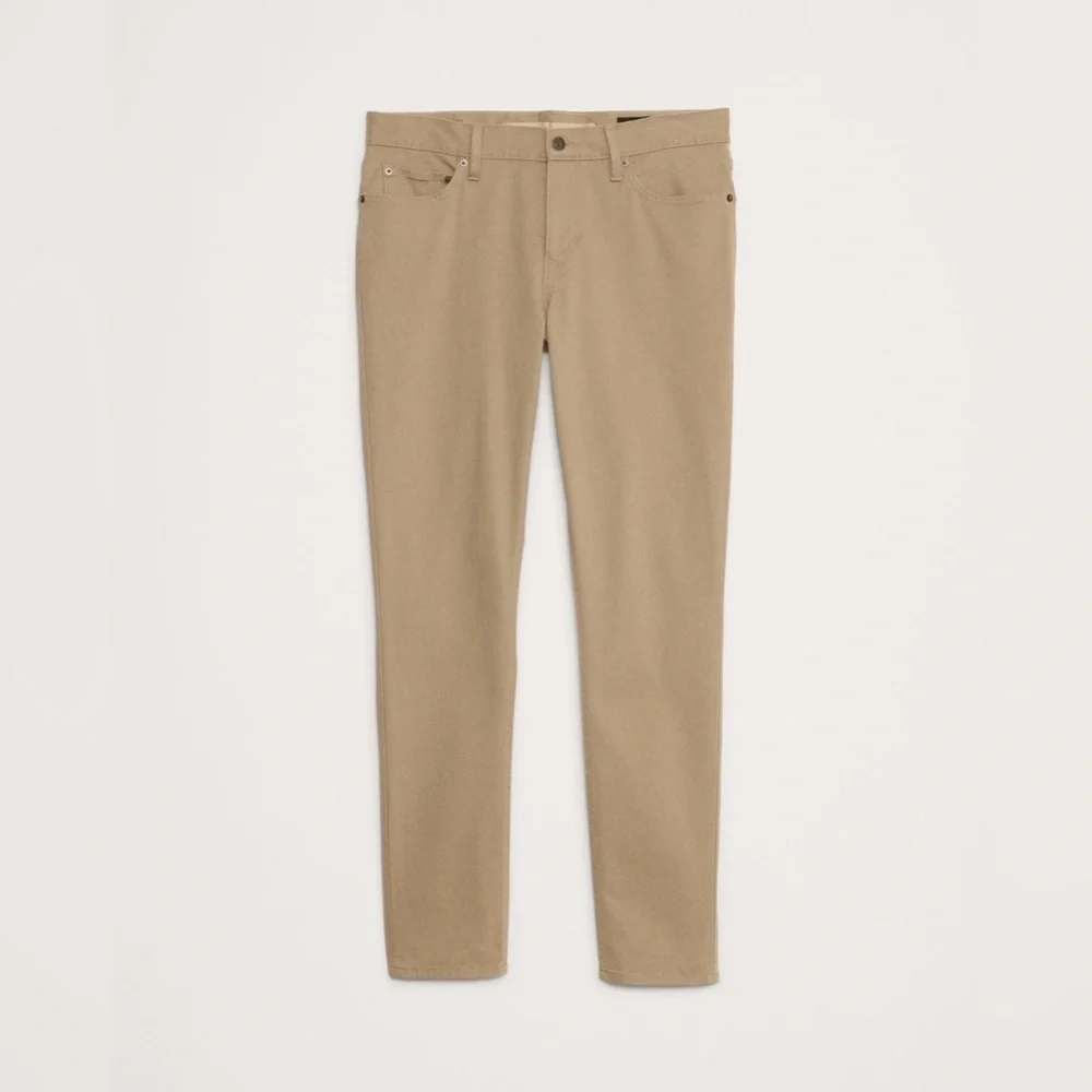 NWT Banana Republic Skinny Traveler 2.0 Khaki beige Pant Size 40 x 32.